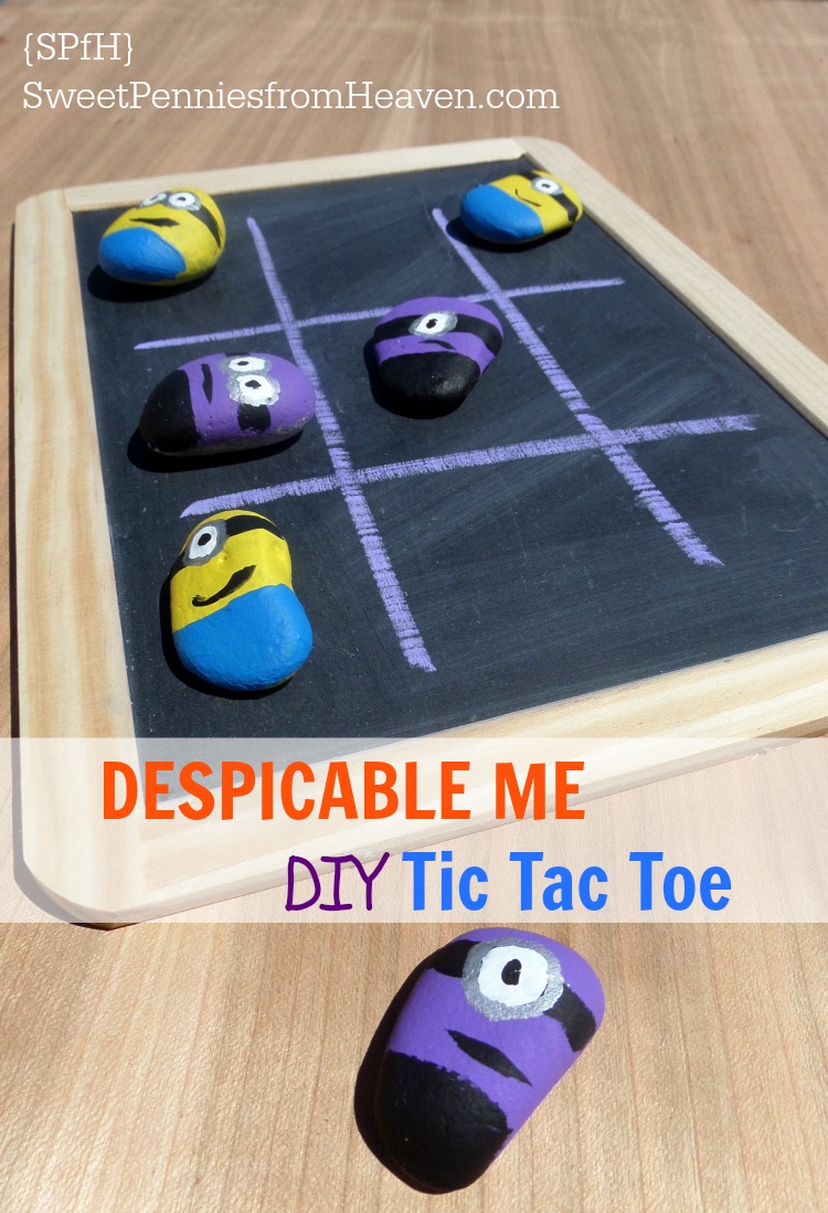 Despicable Me DIY Tic Tac Toe | 25+ minion party ideas