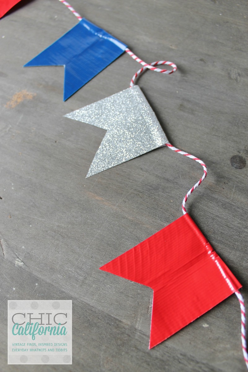 Duct tape 4th of July banner | 25+ 4th of July Party Ideas