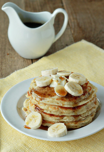 Fluffy Banana Pancakes | 25+ ways to use over-ripe bananas