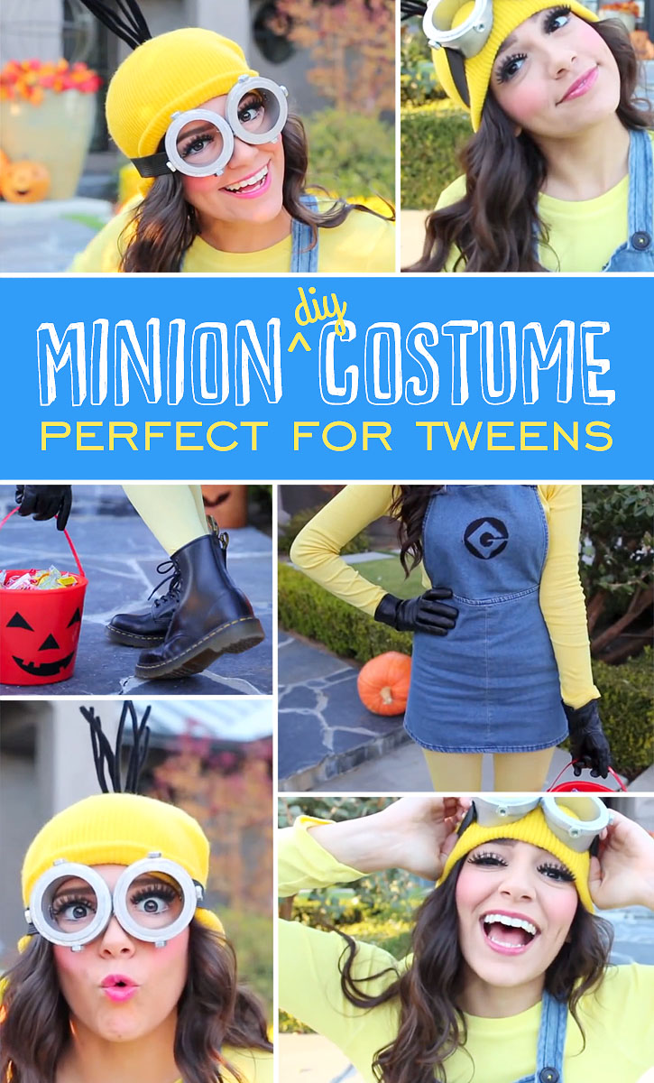 Minion DIY Costume perfect for Tweens | 25+ minion party ideas