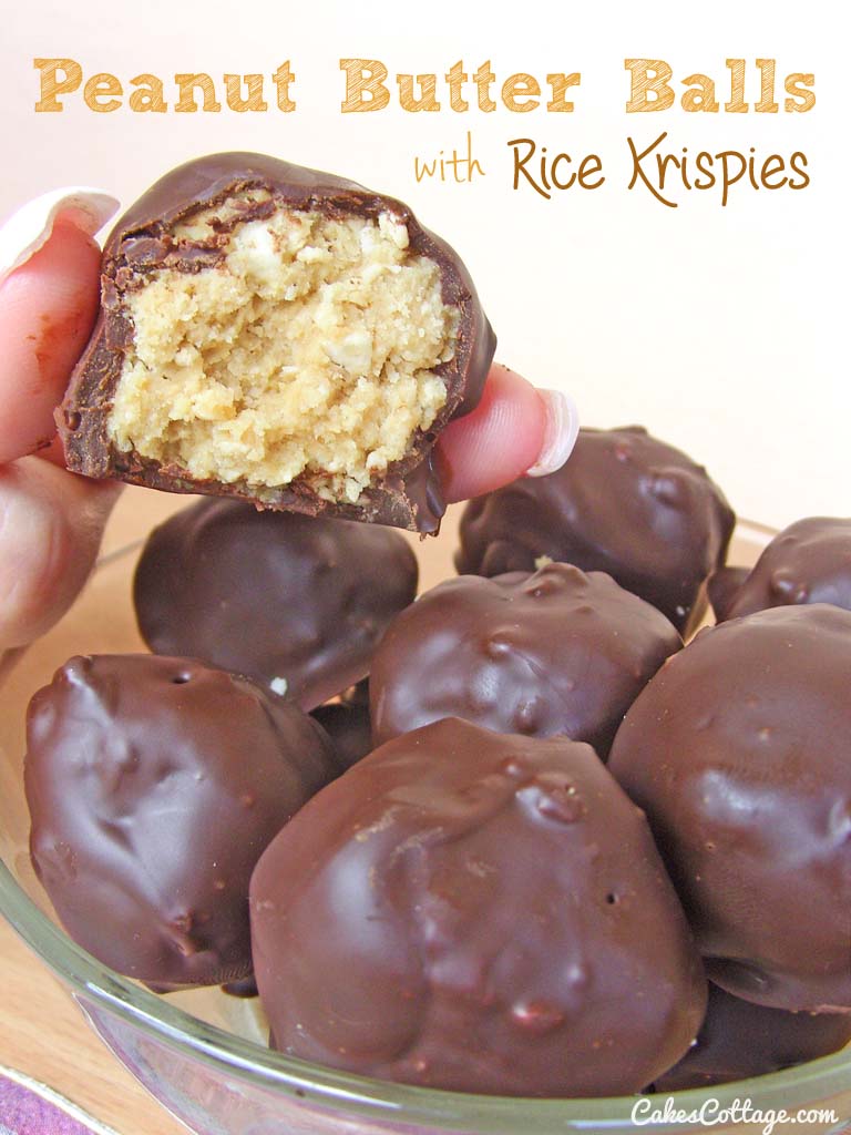 Peanut Butter Rice Krispie Balls | 25+ Rice Krispie Treat Ideas