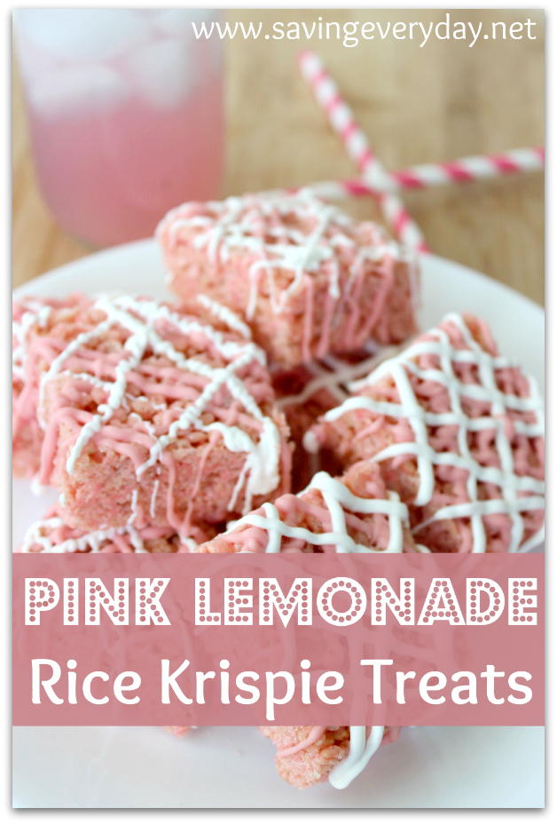 Pink Lemonade Rice Krispie Treats Recipe | 25+ Rice Krispie Treat Ideas