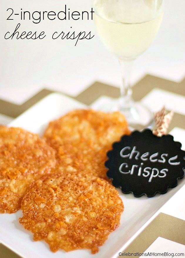 Two Ingredient Cheese Crisps | 25+ Two Ingredient Recipes