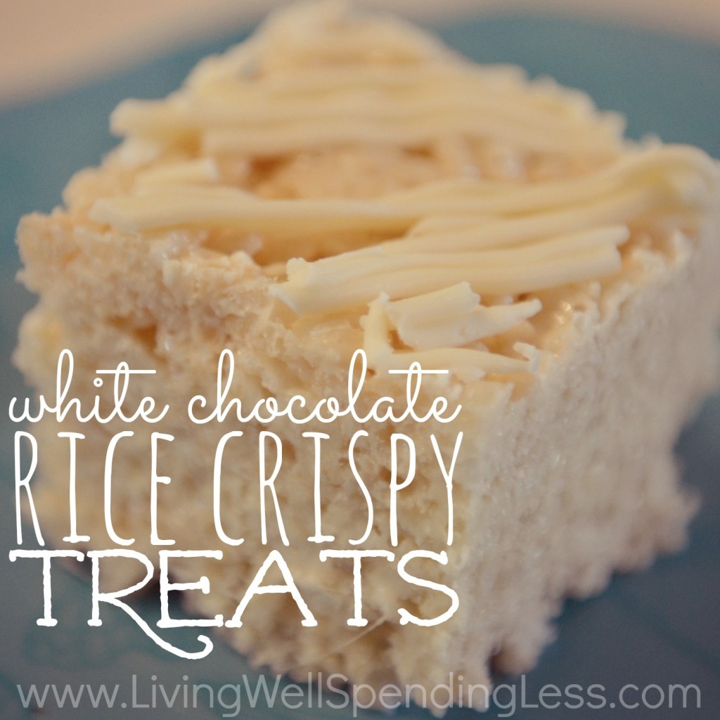 White Chocolate Rice Krispie Treats | 25+ Rice Krispie Treat Ideas