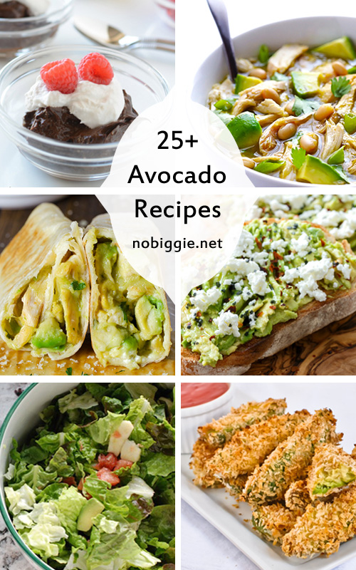 25+ Avocado Recipes | NoBiggie.net