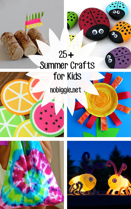 25+ Summer Crafts for kids | NoBiggie.net