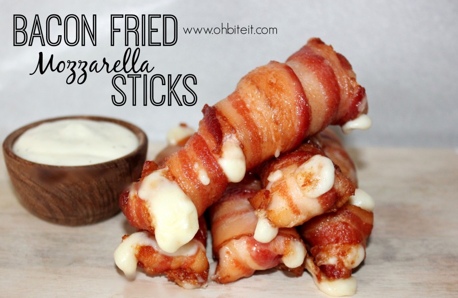 Bacon fried Mozzarella Sticks | 25+ recipes starring bacon