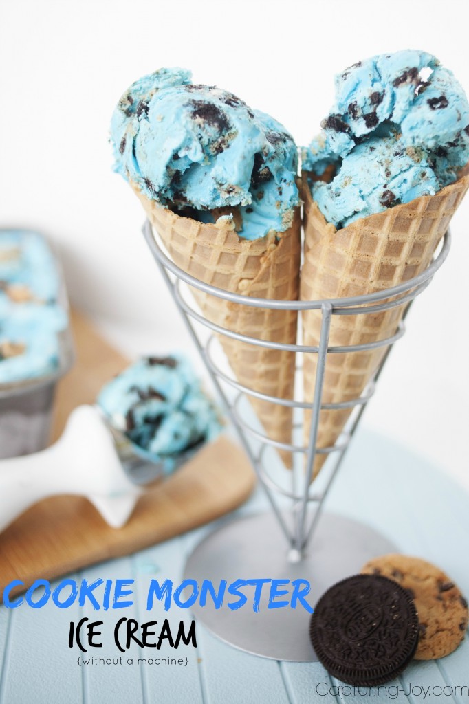 Cookie Monster Ice Cream | 25+ homemade ice cream recipes