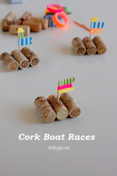 DIY cork boats | 25+ Summer kid crafts