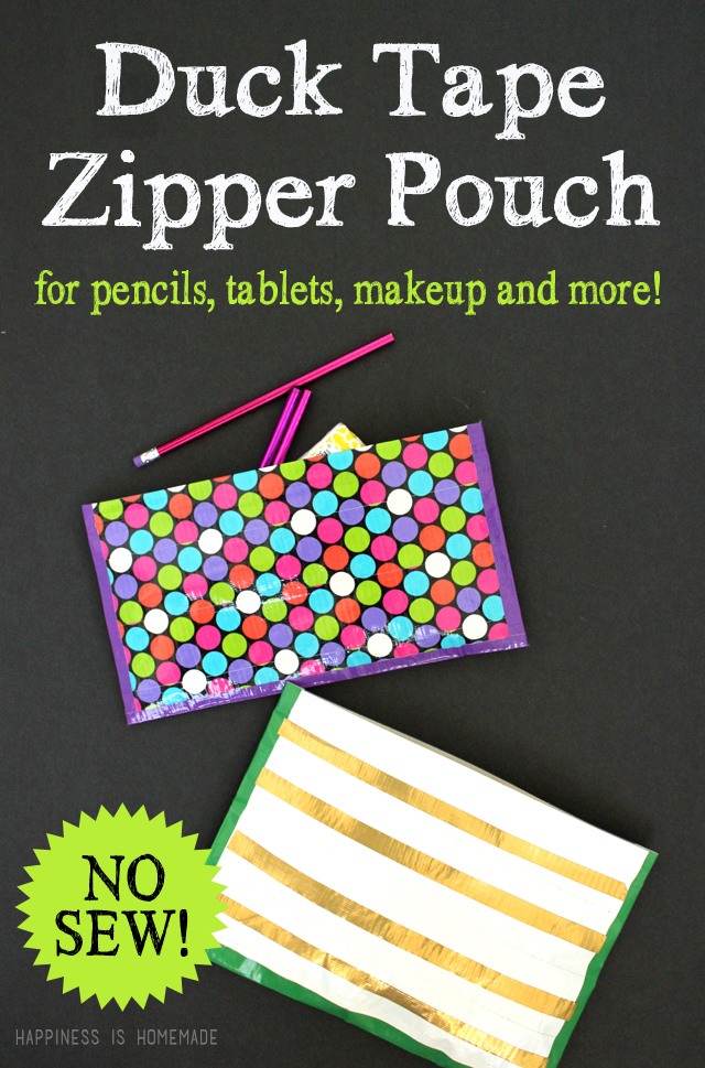 25+ Summer Crafts for Kids | Duck Tape Zipper Pouch