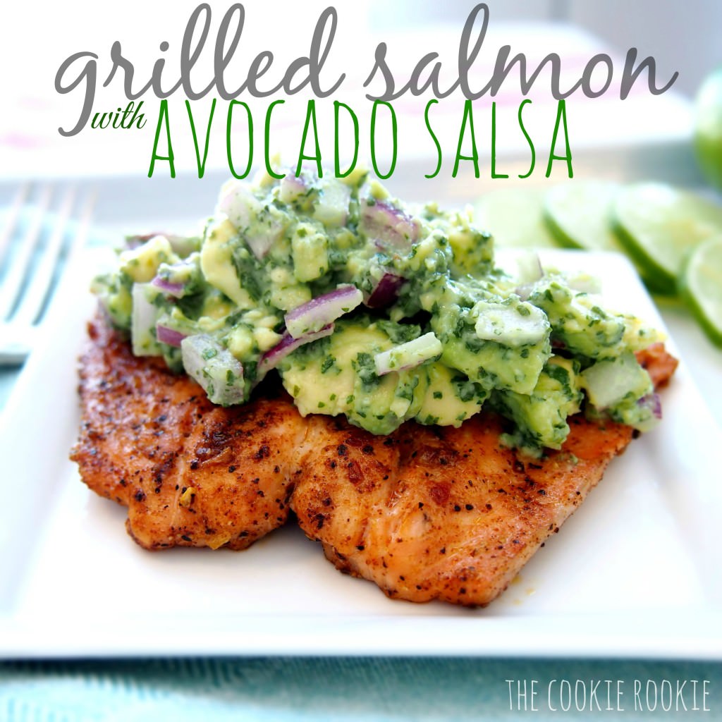 Grilled Salmon with Avocado | 25+ Avocado Recipes