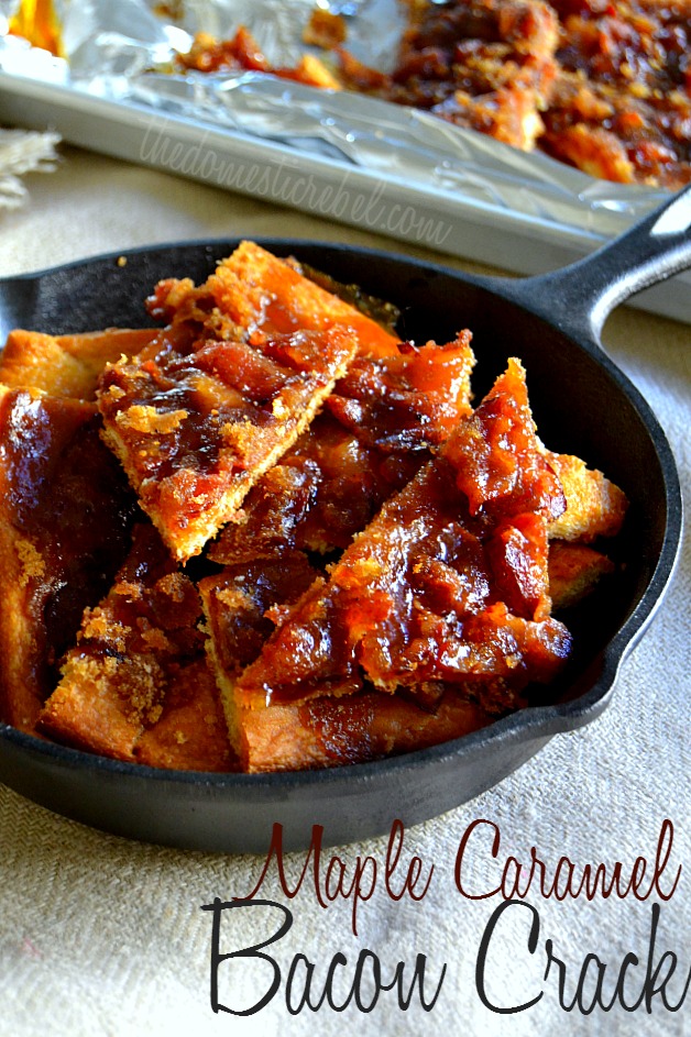 Maple caramel bacon crack | 25+ recipes starring bacon