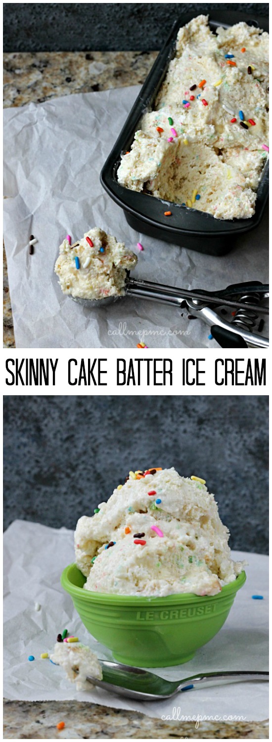 Skinny Cake Batter No Churn Ice Cream | 25+ Cake Batter Recipes