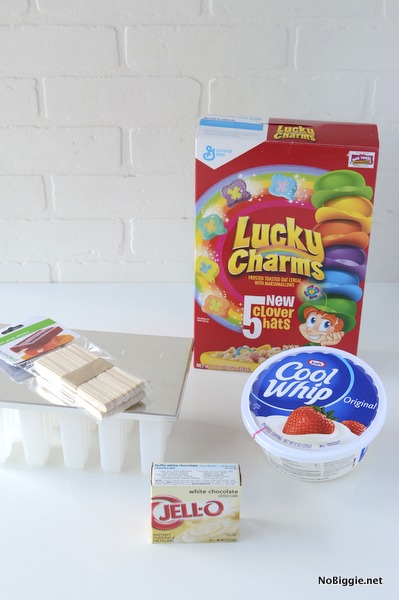 What you need to make Lucky Charms pudding pops | get the easy how to on NoBiggie.net