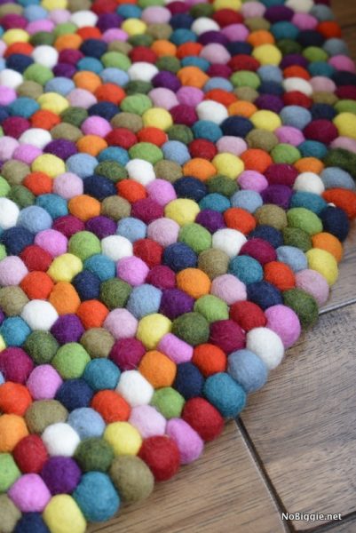 Tiny Tubbs plus the felt ball rug | NoBiggie