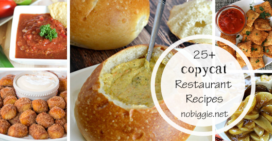 25+ CopyCat Restaurant Recipes | NoBiggie.net