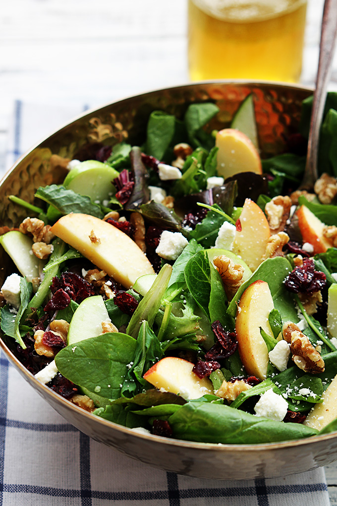 Apple Cranberry Walnut Salad | 25+ apple recipes