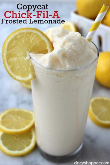 Chick-Fil-A Frosted Lemonade | 25+ CopyCat Restaurant Recipes