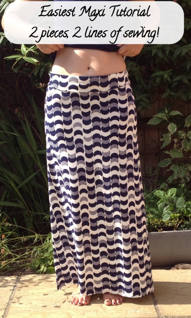 Easy Maxi Skirt Tutorial | 25+ easy sewing projects