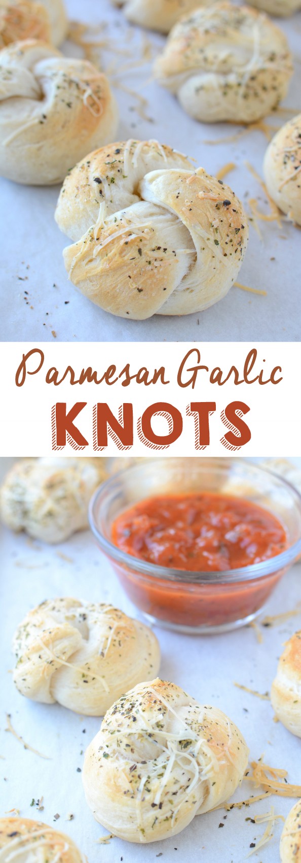Parmesan Garlic Knots - these look so good! | NoBiggie.net