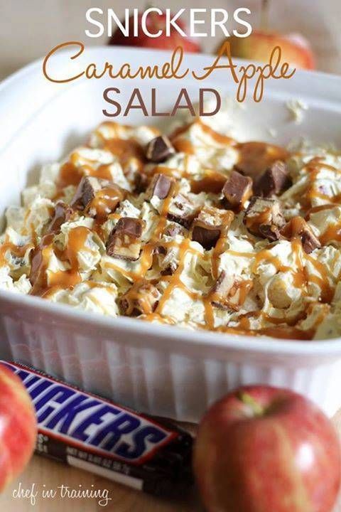 Snickers Caramel Apple Salad | 25+ apple recipes