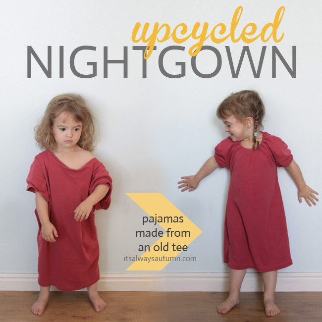Upcycled nightgown | 25+ easy sewing projects