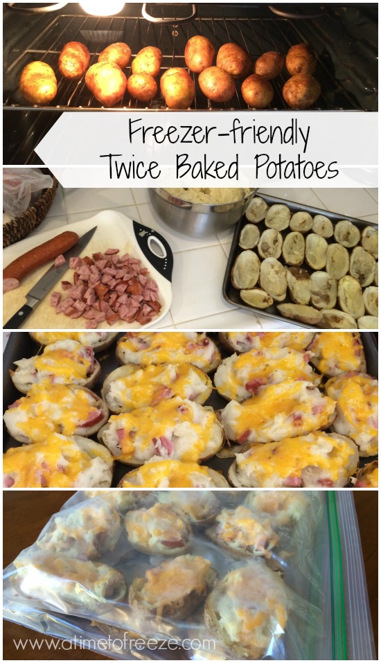 freezer friendly twice baked potatoes | 25+ freezer meal ideas