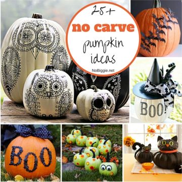 25+ No Carve Pumpkin Ideas | NoBiggie