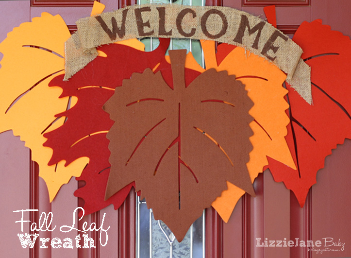 Dollar Store Fall Welcome Wreath | 25+ Thrifty Fall Decor Ideas