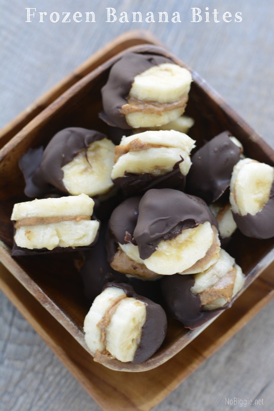 Frozen banana bites | 25+ peanut butter and chocolate desserts