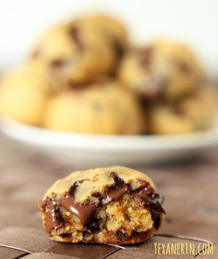 Grain-free Peanut Butter Chocolate Chip Cookie Dough Bites | 25+ peanut butter and chocolate desserts
