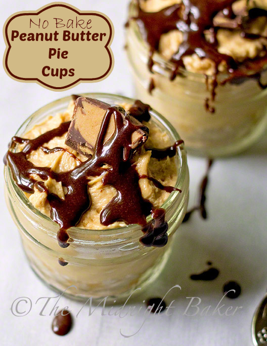 No Bake Peanut Butter Pie Cups | 25+ Mason Jar Eats