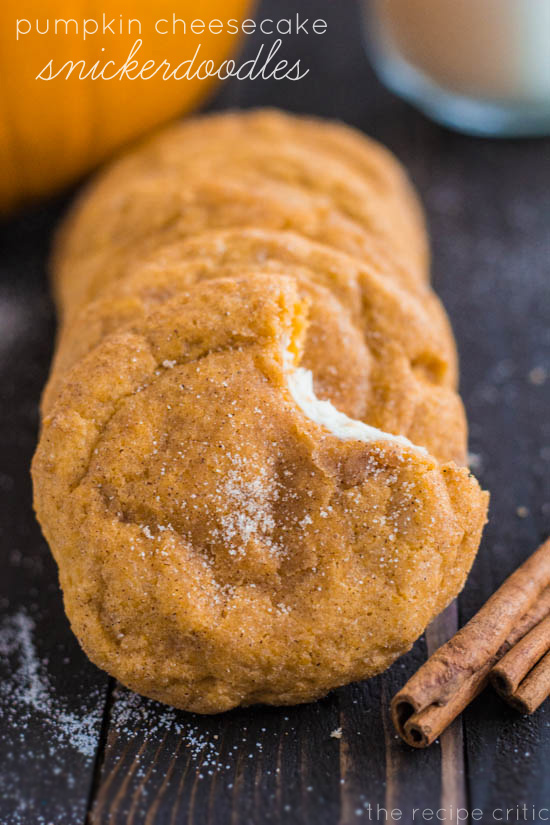 Pumpkin Cheesecake Snickerdoodles | 25+ Pumpkin Recipes