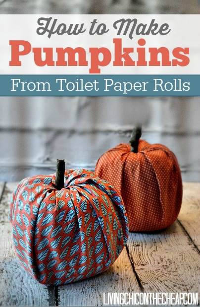 Toilet Paper Roll Pumpkins | 25+ Thrifty Fall Decor Ideas