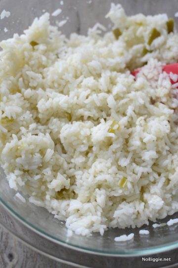 Green Chile Sweet Rice | NoBiggie