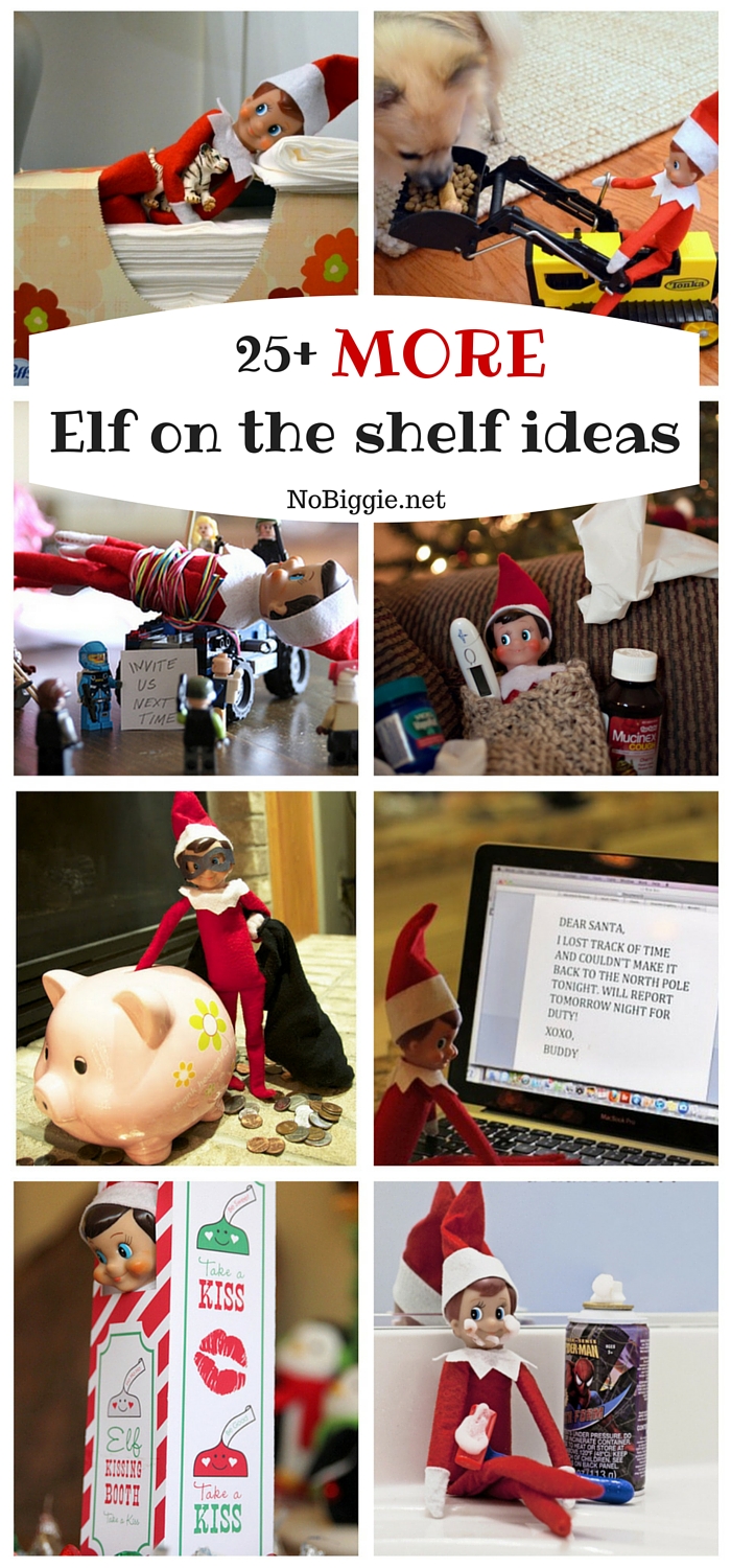 25+ MORE Elf on the shelf ideas | NoBiggie.net