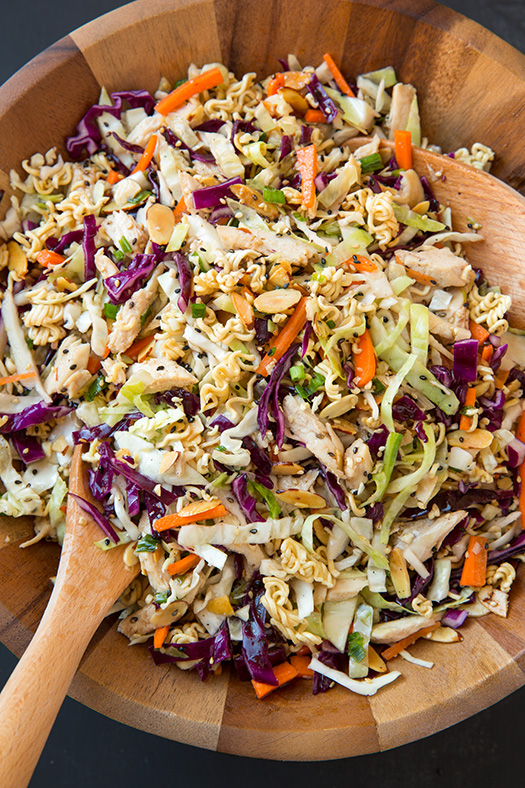 Asian Ramen Chicken Chopped Salad | 25+ Ramen Noodle Recipes