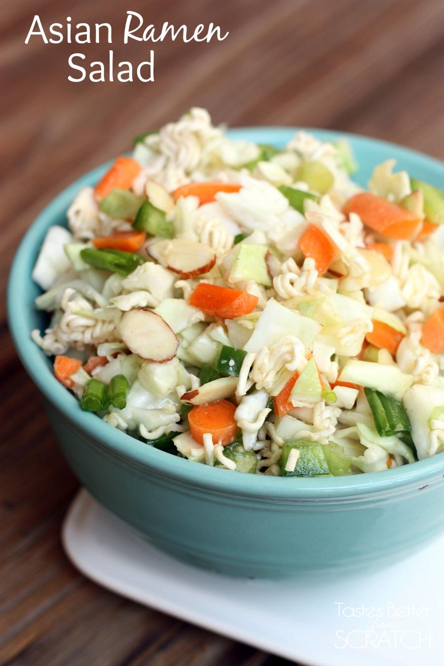 Asian Ramen Salad | 25+ Ramen Noodle Recipes
