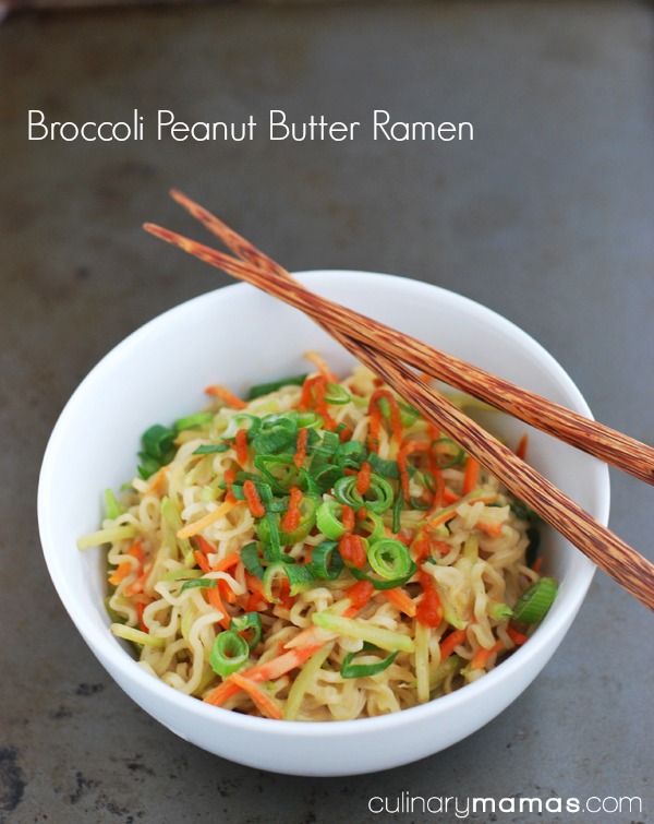 Broccoli Peanut Butter Ramen | 25+ Ramen Noodle Recipes