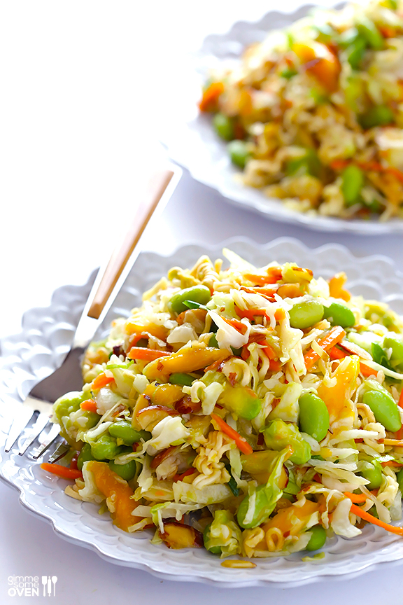 Crunchy Asian Ramen Noodle Salad | 25+ Ramen Noodle Recipes