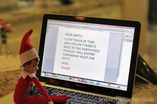 Emailing santa | 25+ MORE Elf on the shelf ideas