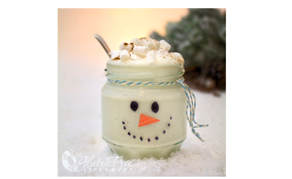 Frosty the snowman Christmas smoothie | 25+ snowman crafts and fun food ideas