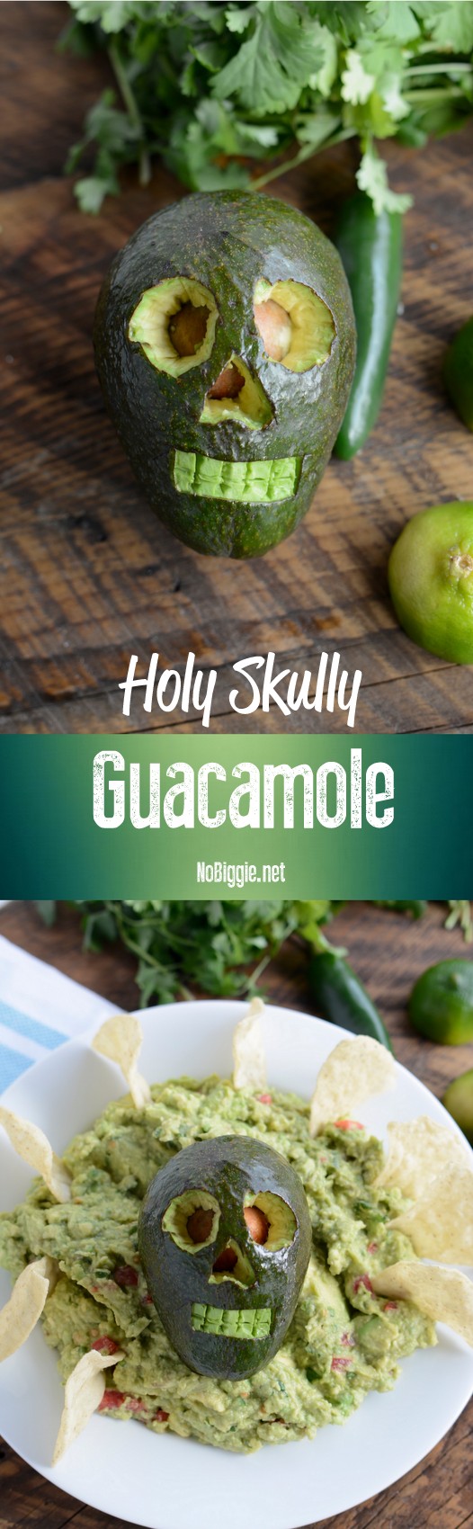 Holy Skull-y Guacamole - get the recipe on NoBiggie.net