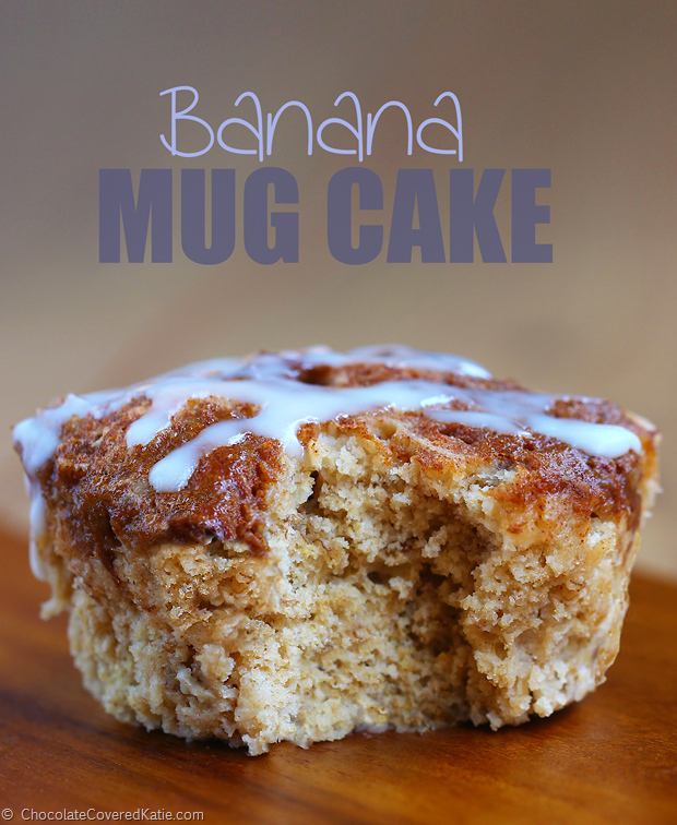 Low-fat Banana Breakfast Cake in a Mug | 25+ mug cakes