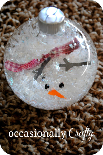 Melting snowman ornament | 25+ snowman crafts and fun food ideas