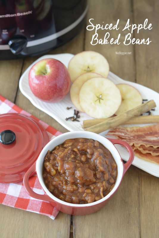 Slow Cooker Spiced Apple Baked Beans | 25+ Slow Cooker Recipes Kids Love | NoBiggie.net