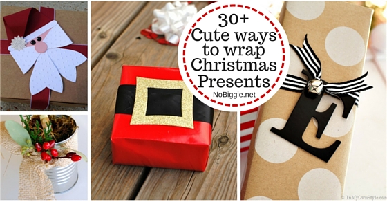30+ cute ways to wrap Christmas Presents | NoBiggie.net