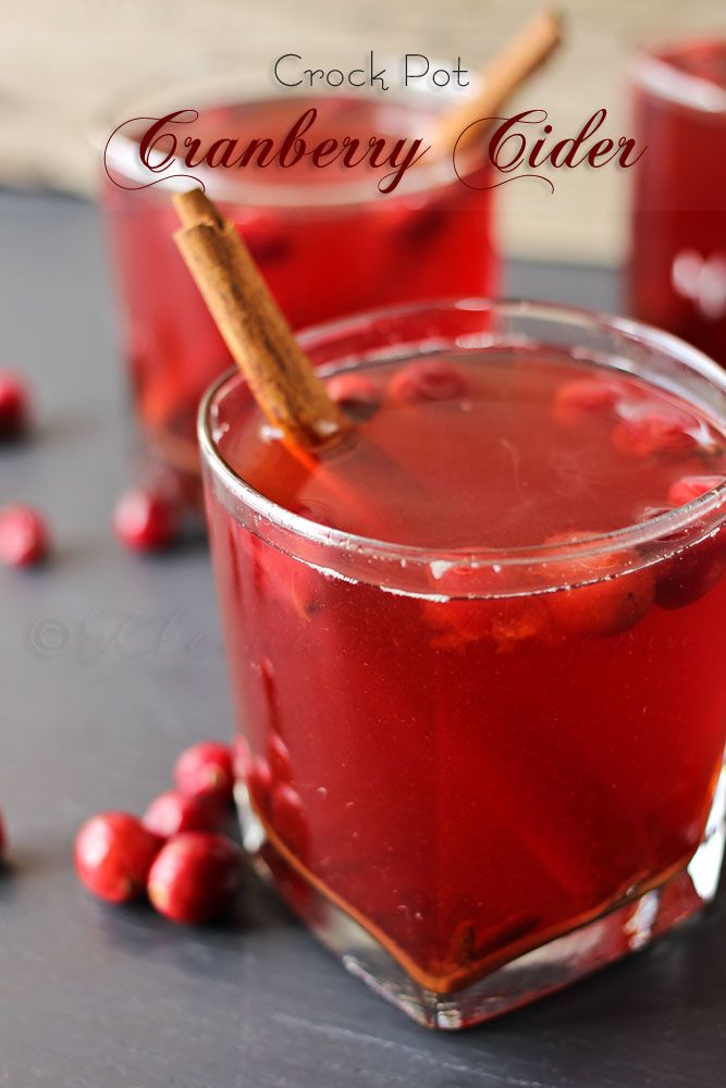 Cranberry cider | 25+ cranberry recipes