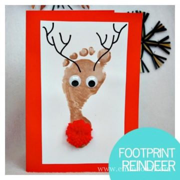 25+ Rudolph Crafts - Gifts and Treats | NoBiggie Reindeer Handprint Ornament