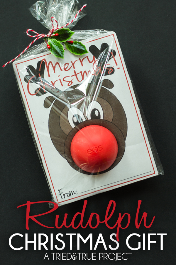 Rudolph EOS printable Easy Christmas gift | 25+ Rudolph crafts, gifts and treats | NoBiggie.net